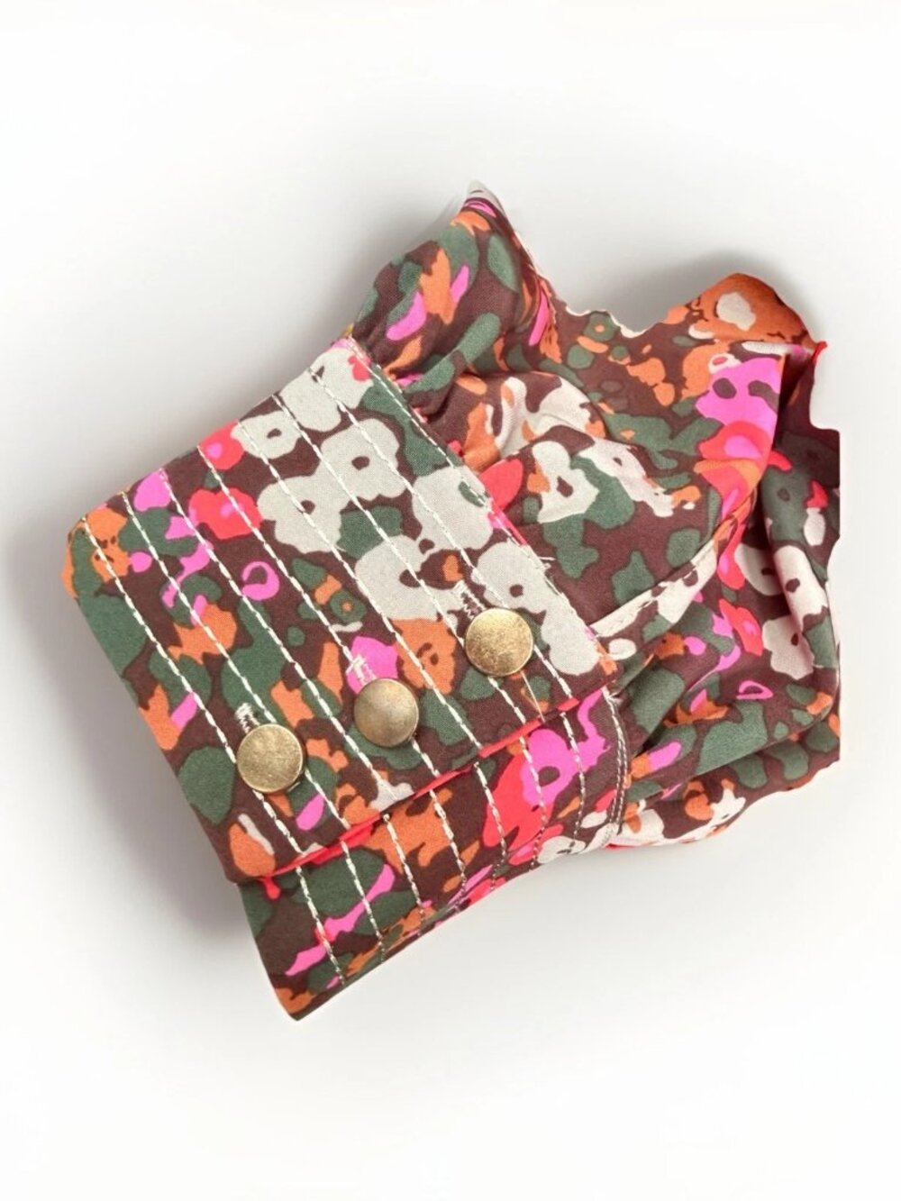 Michelle McDowell Dark Floral Blouse M - Picture 6 of 6